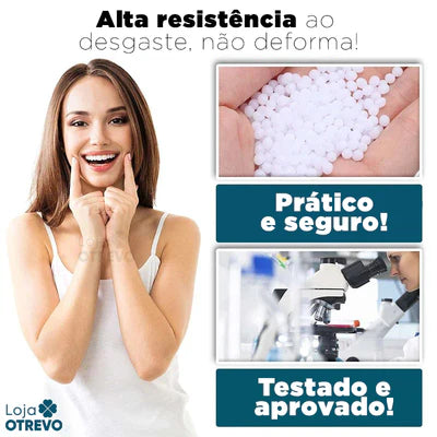 Facetas dentárias SmileFit: superior e inferior.